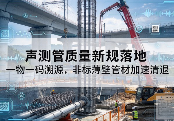 定安声测管质量新规落地，一物一码溯源，非标薄壁管材加速清退